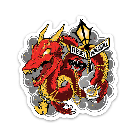 Reset Mercantile Dragon Sticker