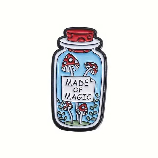 "Made of Magic" Mushroom Enamel Pin