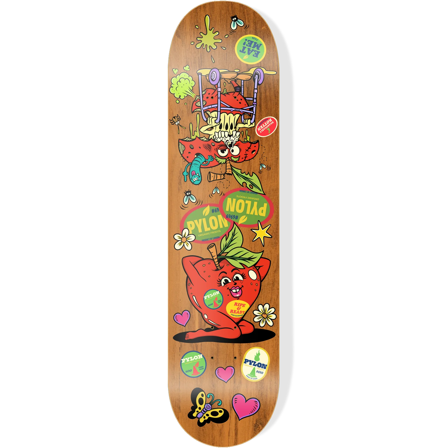 Pylon Skateboards Froots Twin Tail Deck 8.5"