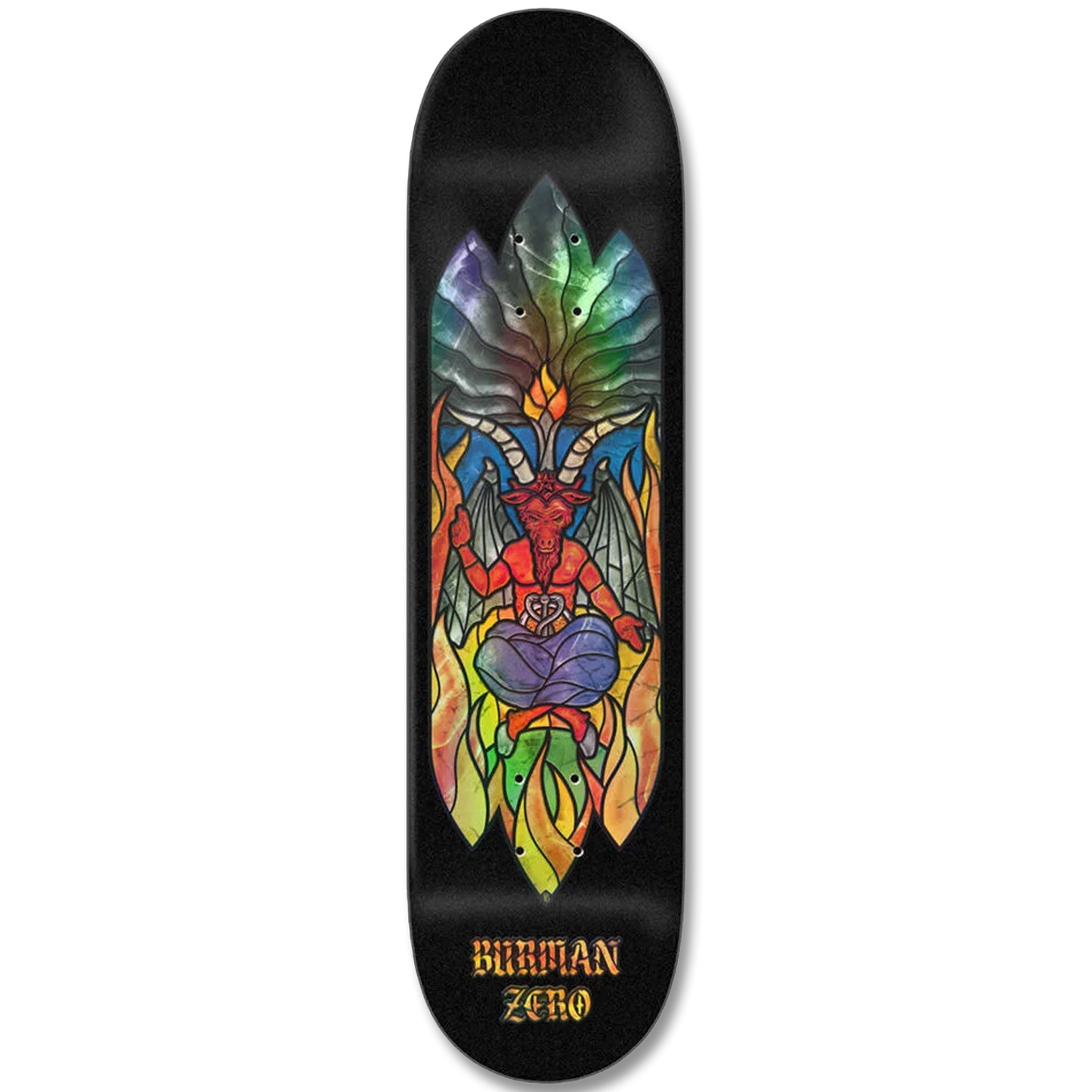 Zero Burman Stained Glass Baphomet Deck