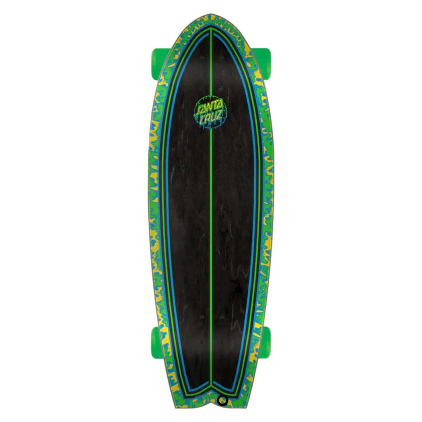 Santa Cruz Toxic Dot 8.8" x 27.7" Shark Cruzer