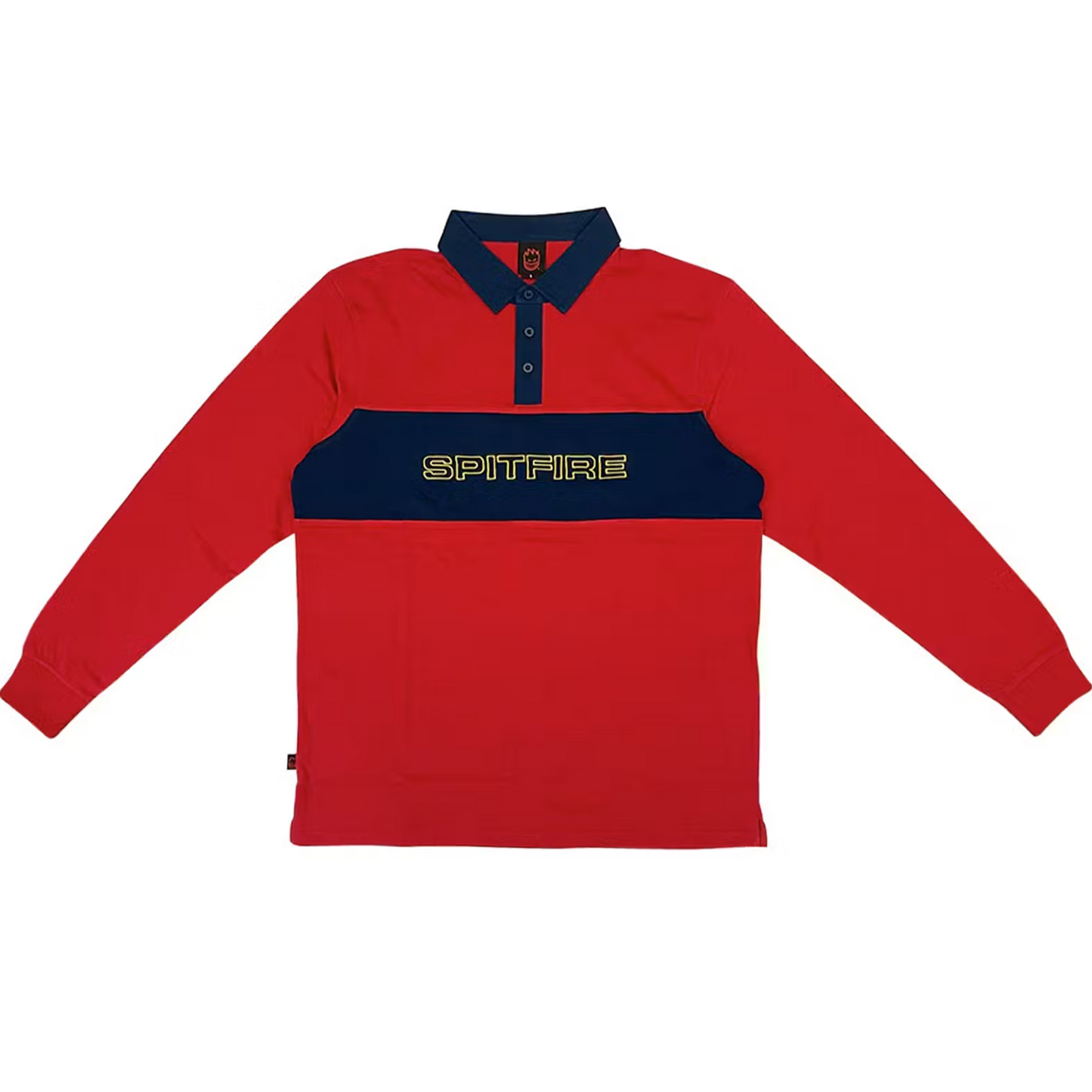 Spitfire Geary Rugby Shirt Red/Navy/Gold