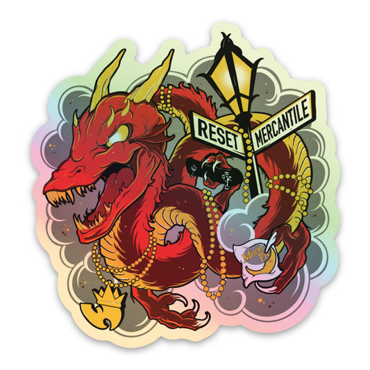 Reset Mercantile Holographic Dragon Sticker