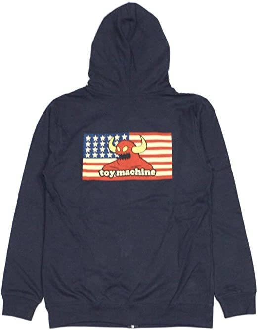 Toy Machine American Monster Zip Hoodie Navy