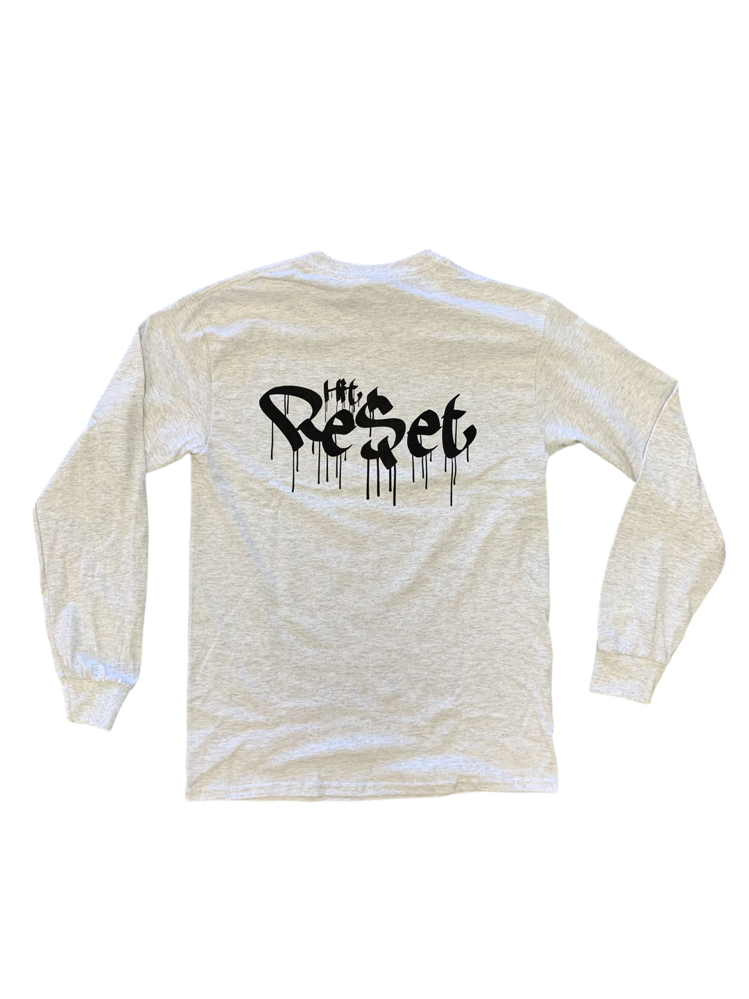 Reset Mercantile Hit Reset Long Sleeve Tee Grey/Black
