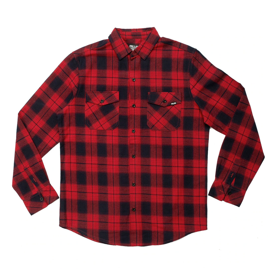 Fallen Light Shirt Fannel Red/Black