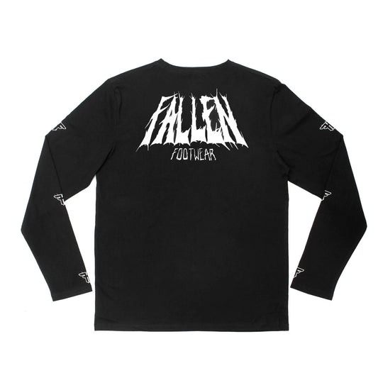 Fallen Metal Tee Long Sleeve Black/White