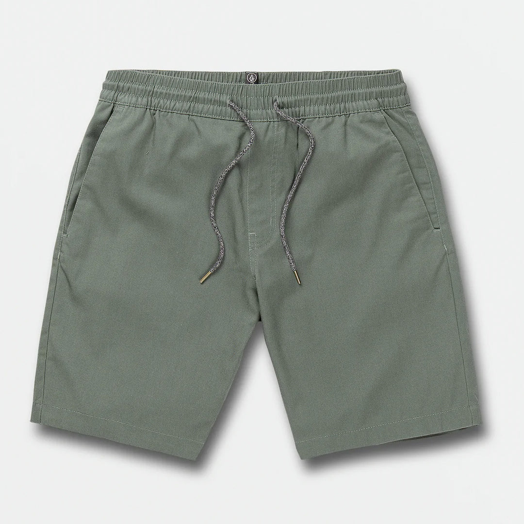 Volcom Frickin Elastic Waist Shorts - Dark Forest