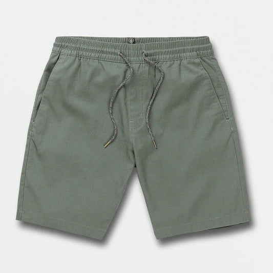 Volcom Frickin Ew Elastic Waist Shorts - Dark Forest