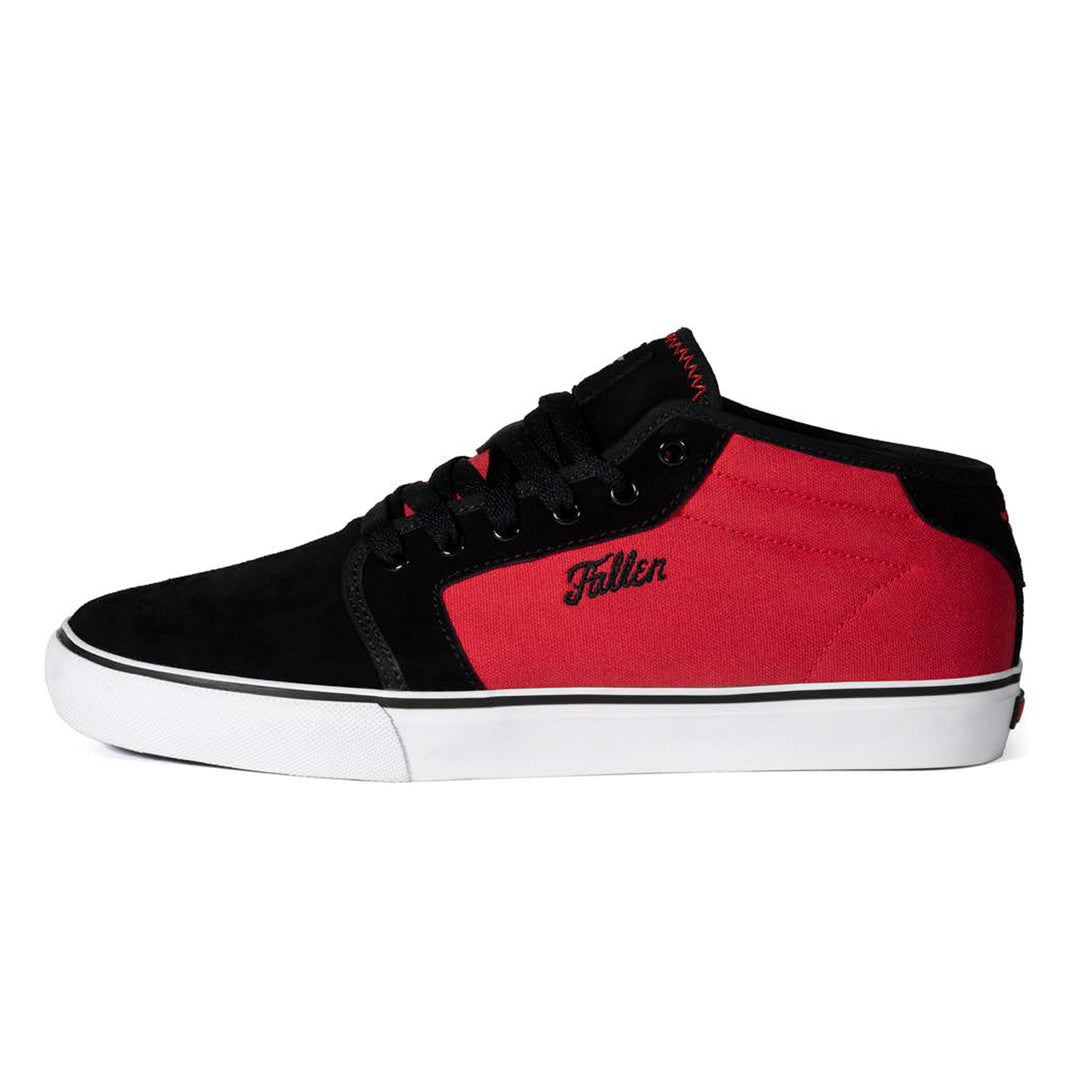 Fallen Footwear Forte Mid Black/Red Color Mix