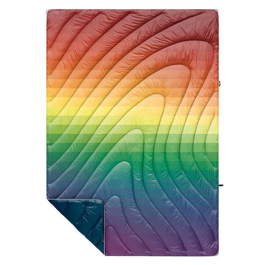 Rumpl Original Puffy Blanket - Rainbow Fade