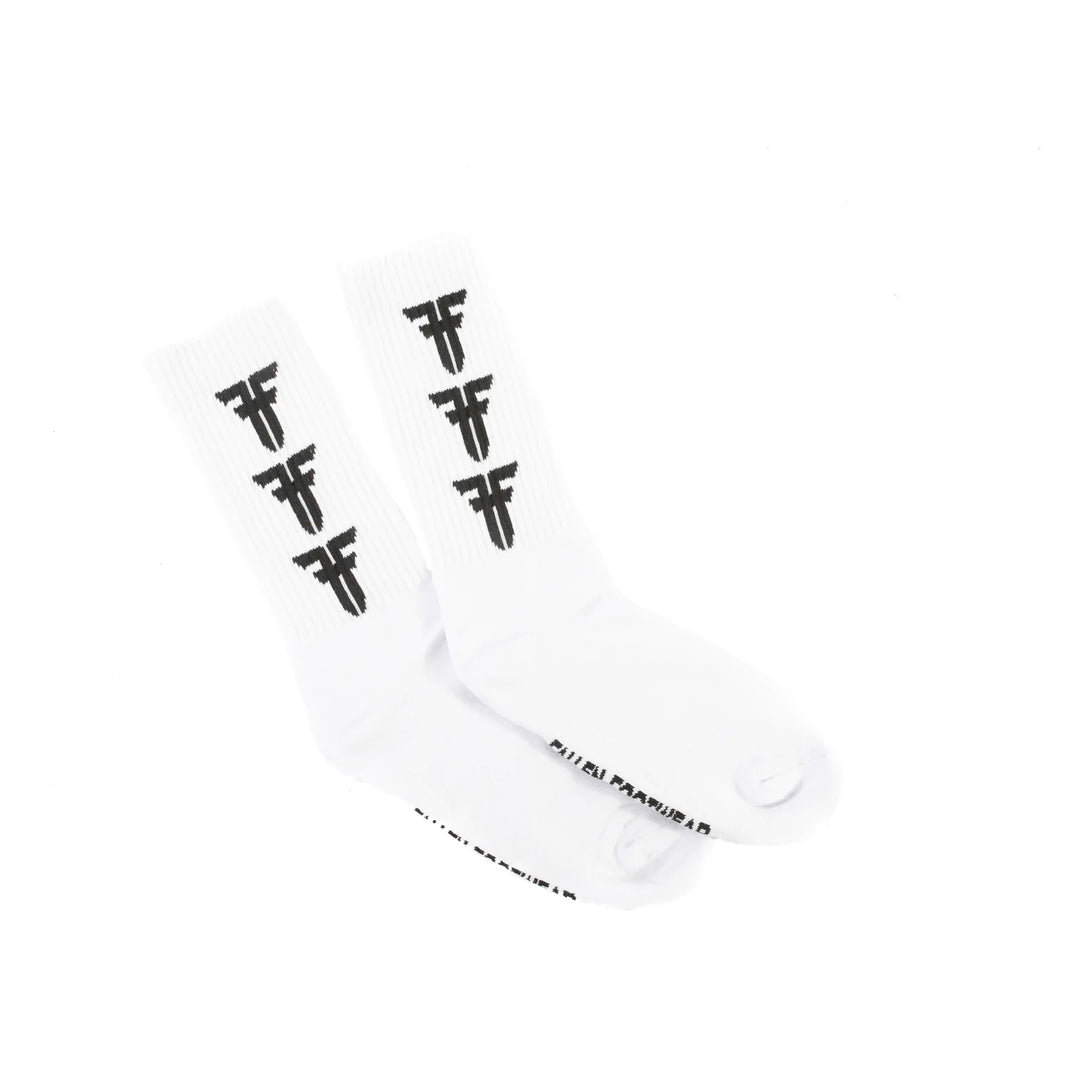 Fallen Step & Repeat Socks White/Black