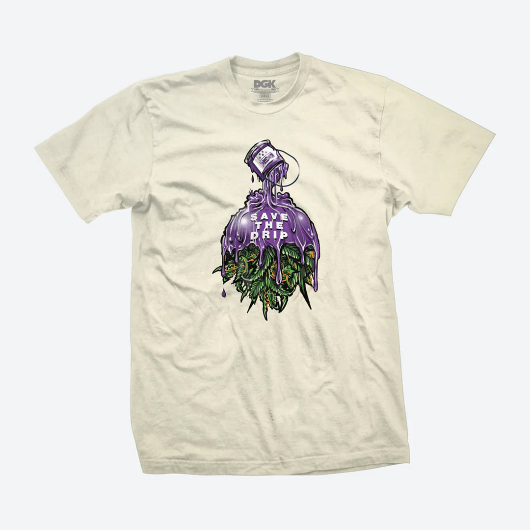 DGK Save The Drip T-Shirt Cream