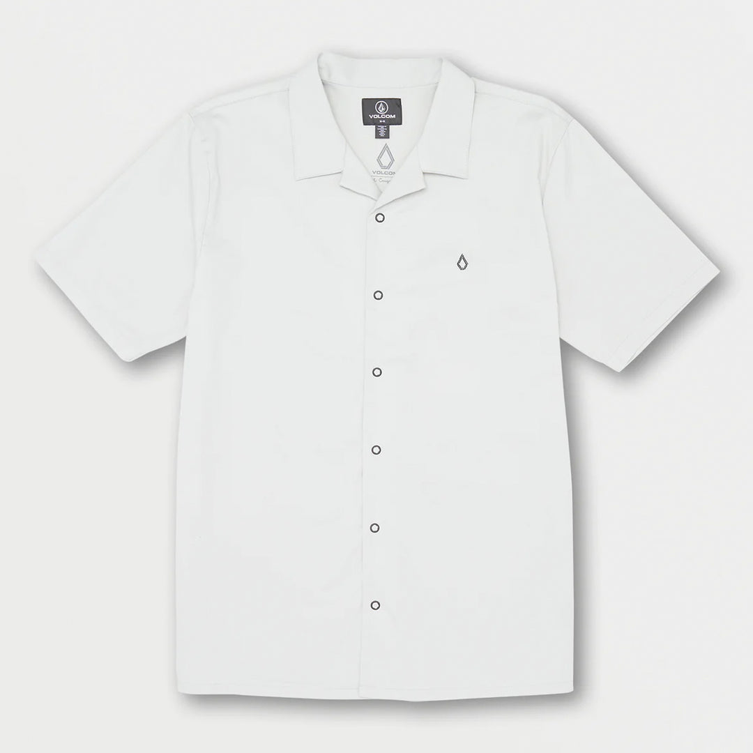 Volcom Skate Vitals Short Sleeve Button Up Axel - Tower Grey