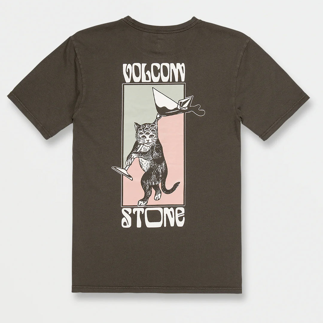 Volcom Feline Short Sleeve Tee - Rinsed Black