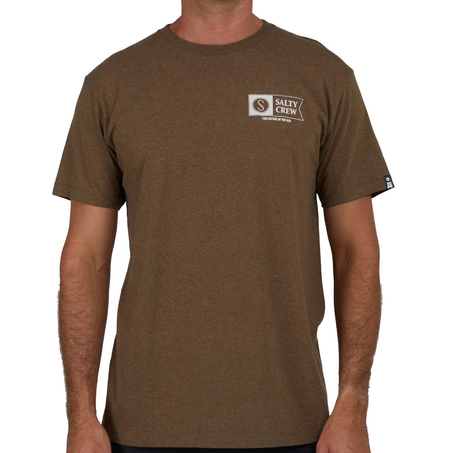 Salty Crew Alpha Classic Premium Tee Mocha Heather