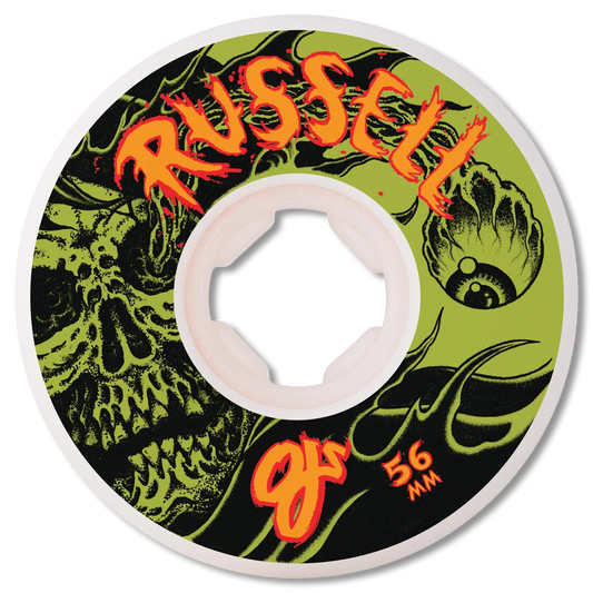 OJ Wheels Chris Russell Optic Nightmare Elite White Hardline 99a