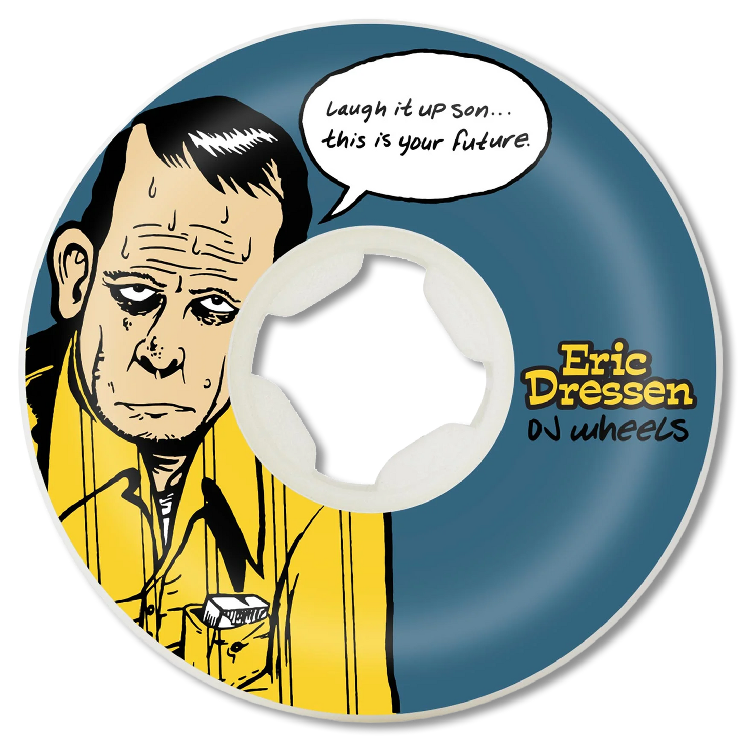 OJ Wheels 58mm Dressen Laugh it Up Original White 99a