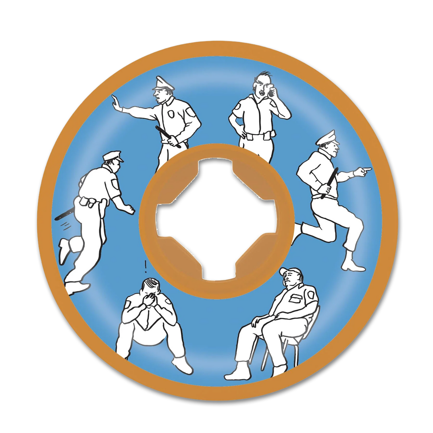 OJ Wheels 60mm Nick Boserio Sad Security Combos Orange 97a