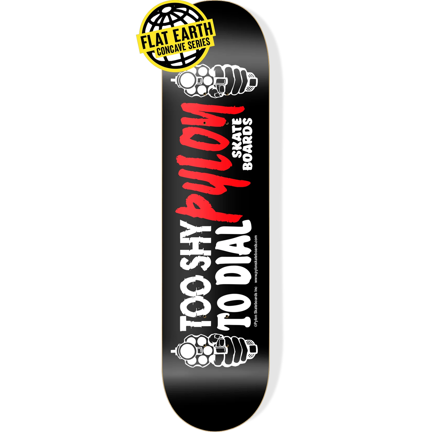 Pylon Skateboards Shy Flat Earth Deck 8.5"