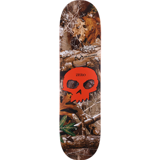 Zero Real Tree Single Skull Deck (Orange)