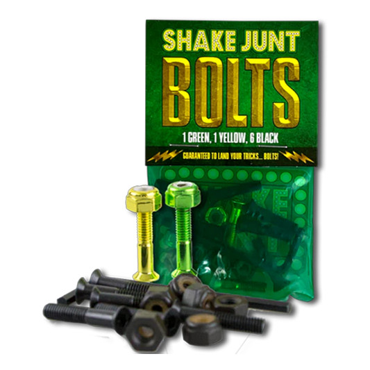 Shake Junt Bag-O-Bolts BLK/GRN/YLW 1" Hardware
