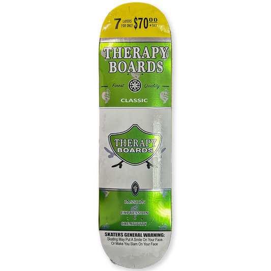 Therapy Skateboards Green Swisher Deck