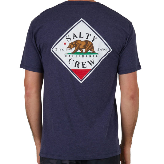 Salty Crew Tippet Cali Premium Tee Heathered Navy