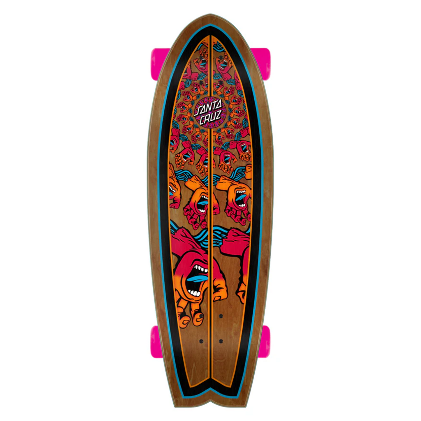 Santa Cruz Mandala Hand 8.8" x 27.7" Shark Cruzer