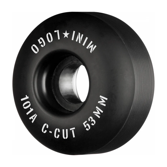 Mini Logo Wheels C-Cut 53mm 101a BLACK