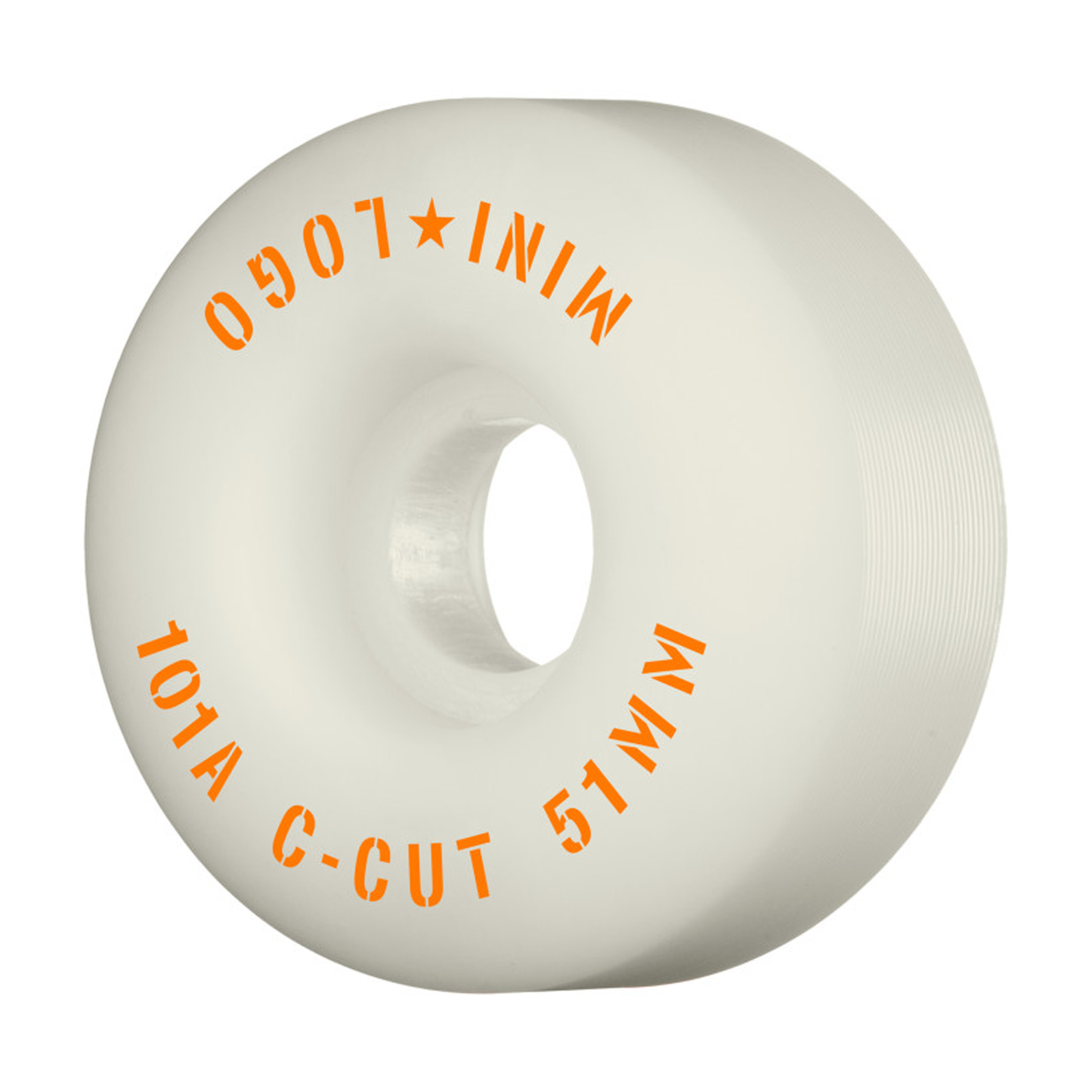 Mini Logo Wheels C-Cut 51mm 101a WHITE