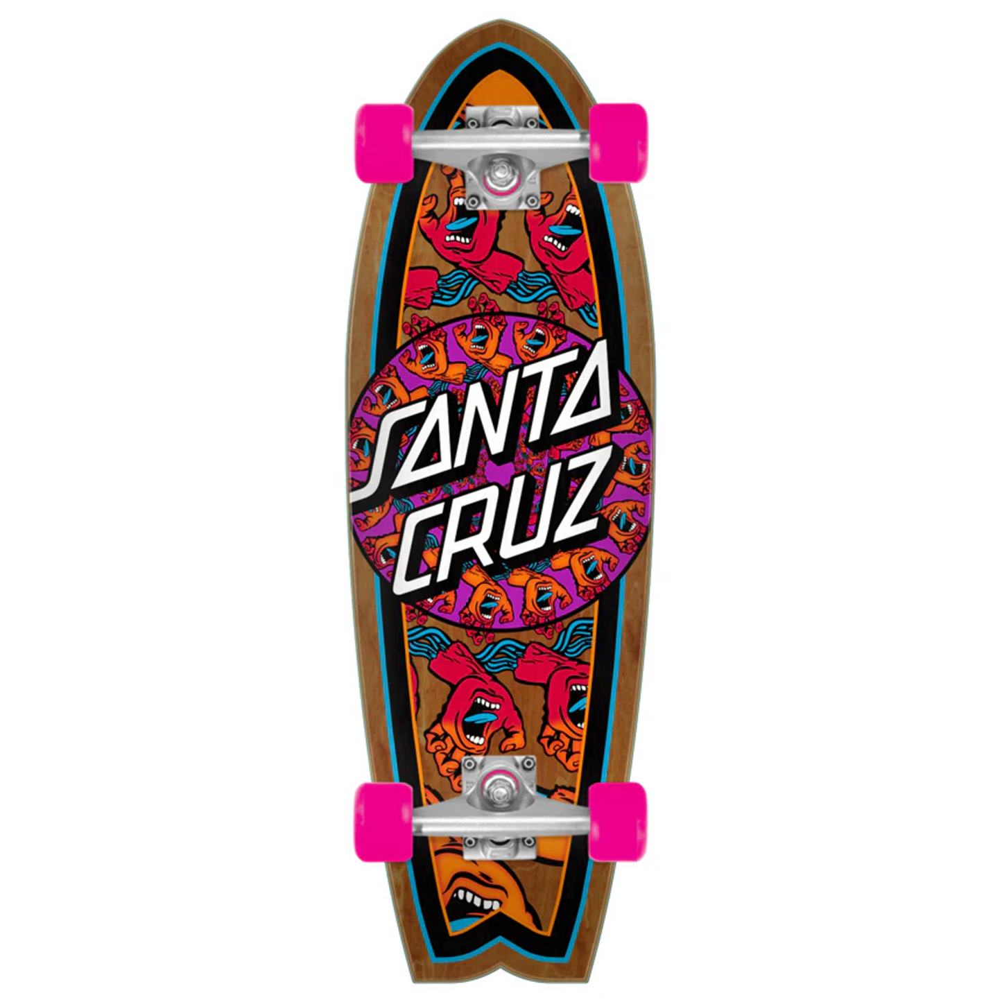 Santa Cruz Mandala Hand 8.8" x 27.7" Shark Cruzer