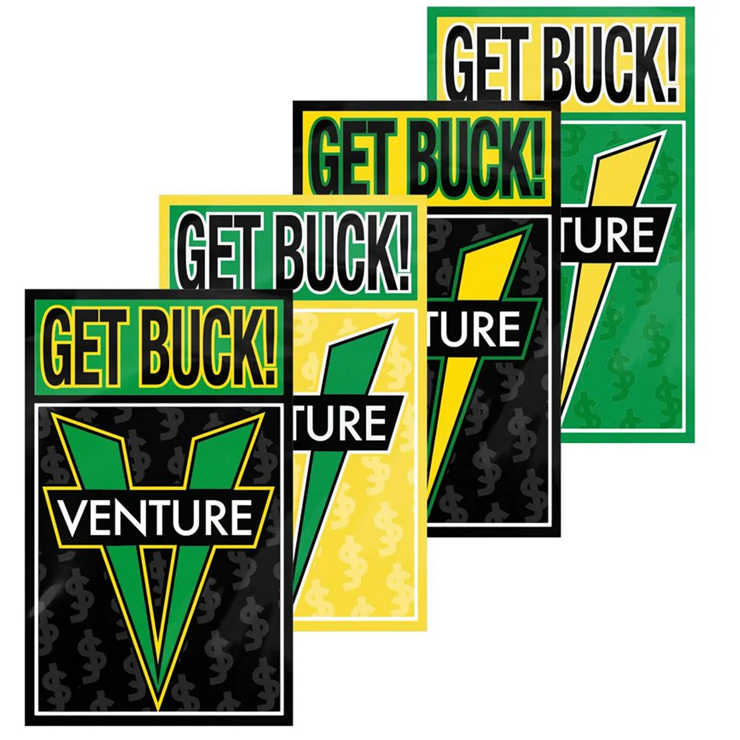 Venture X Shake Junt GET BUCK Sticker