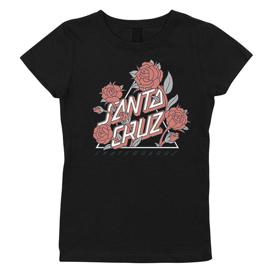 Santa Cruz Botanic Not a Dot Girls T-Shirt Black