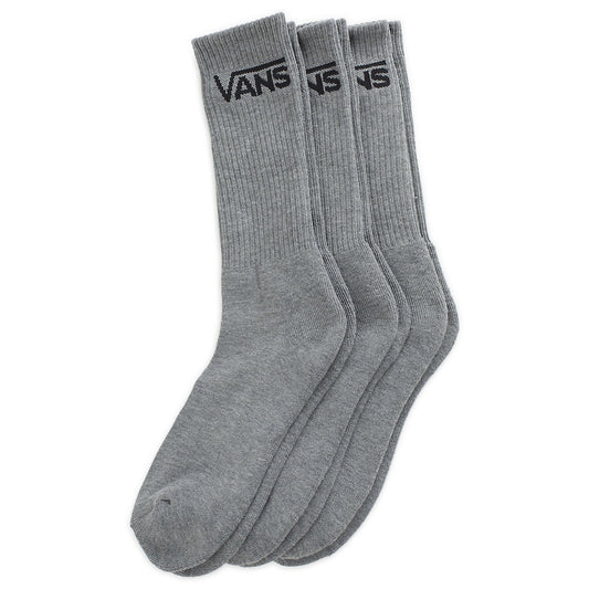 Vans Socks Mens Classic Crew Grey 3 Pack