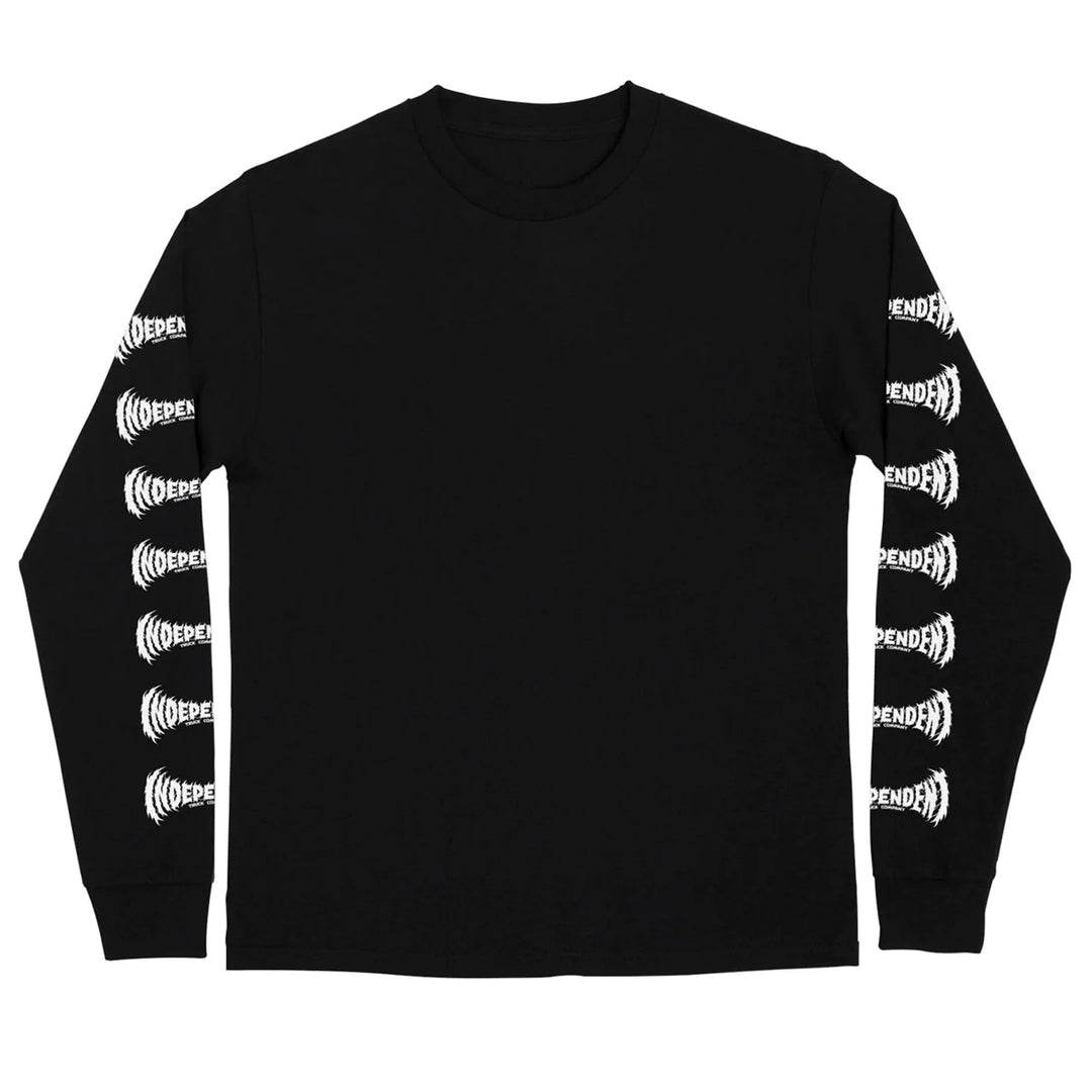 Independent Metal Span L/S Regular T-Shirt Black