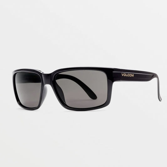 Volcom Sunglasses Stoneage Gloss Black / Gray Polarized
