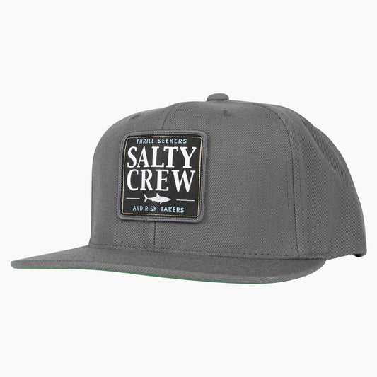 Salty Crew cruiser 6 Panel Hat - Grey