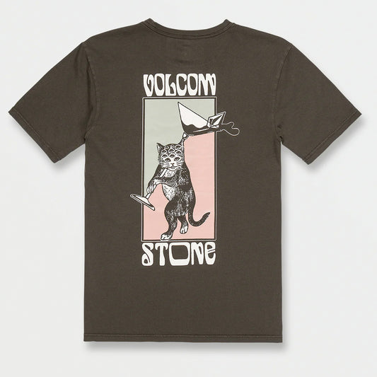 Volcom Feline Short Sleeve Tee - Rinsed Black