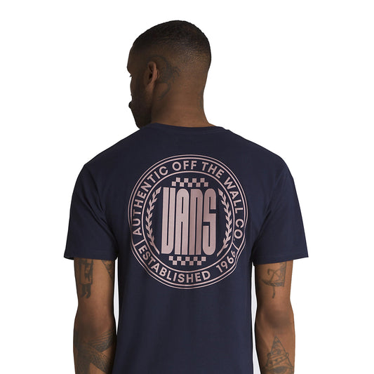 Vans Circle Racer Lockup Tee Navy